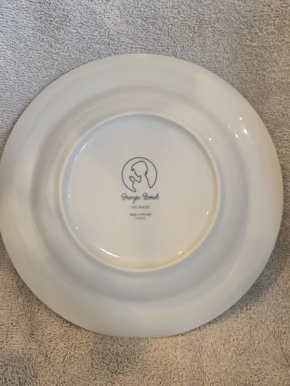 The Angie Prayer Bowl with Philippians 4:6 verse and cross motif